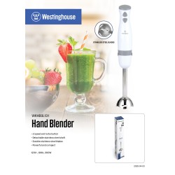 Westinghouse batidora de Inmersión 300W blanca accesorios- WKHBSL131