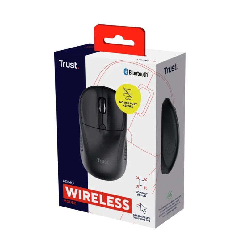 Trust mouse primo bluetooth inalambrico compacto - 24966