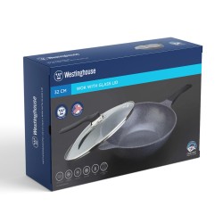 Westinghouse Wok 32cm tapa vidrio cerámica 5th generación WCCW2008032CMG