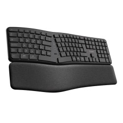 Trust keyra teclado inalambrico multidispositivo ergonomico US - 25459