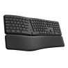 Trust keyra teclado inalambrico multidispositivo ergonomico US - 25459
