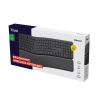 Trust keyra teclado inalambrico multidispositivo ergonomico US - 25459