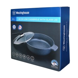 Westinghouse Caserola baja 4L tapa vidrio cerámica 5th generación WCCC2008L28CMG