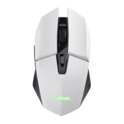 Trust  mouse gaming inalambrico GXT 110 Felox recargable con iluminación LED multicolor blanco - 25069