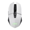 Trust  mouse gaming inalambrico GXT 110 Felox recargable con iluminación LED multicolor blanco - 25069