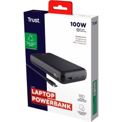 Trust bateria externa Laro de 100 W para portátiles carga rapida USB-C - 25240