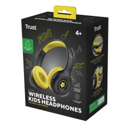 Trust audifonos infantil wireless color negro personalizable - 25405