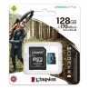 Kingston memoria microSDXC 128 GB canvas go plus gen4 200MB/s A2 U3 V30 card + ADP - SDCG4/128GB