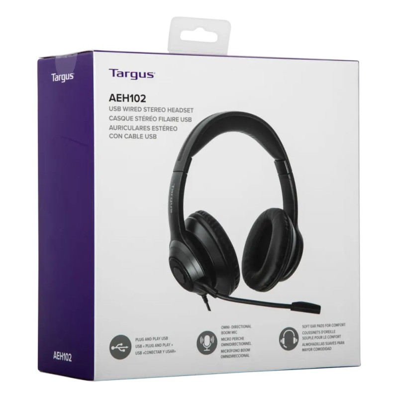 Targus headset estereo con cable-AEH102TT