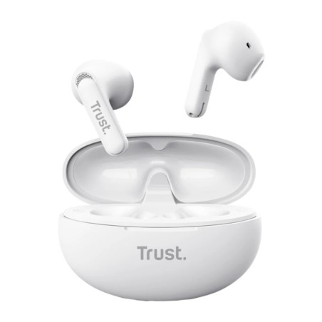 Trust audifonos bluetooth intraaurales color blanco microf c/cancelacion de ruido - 25173