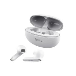 Trust audifonos bluetooth intraaurales color blanco microf c/cancelacion de ruido - 25173