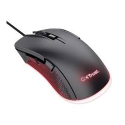 Trust  mouse Eco GXT 923 YBAR color negro gaming resolución de 7200 ppp e iluminacion LED RGB - 24729