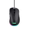 Trust  mouse Eco GXT 923 YBAR color negro gaming resolución de 7200 ppp e iluminacion LED RGB - 24729