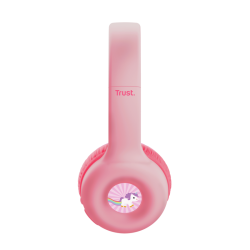 Trust audifonos infantil wireless color rosado personalizable - 25274