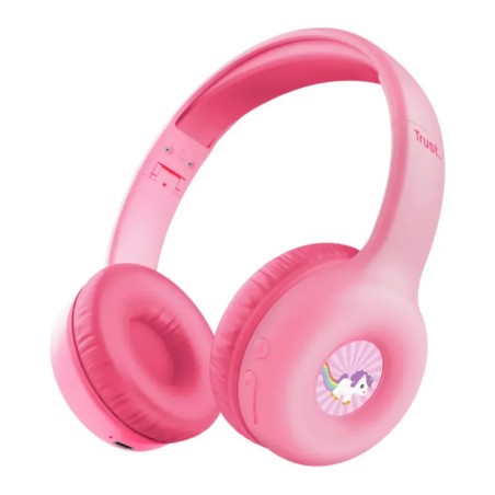 Trust audifonos infantil wireless color rosado personalizable - 25274