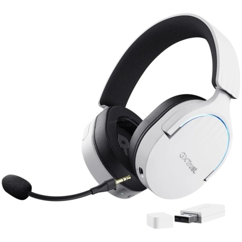 Trust audifonos inalambricos color blanco gaming - 25304