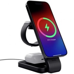 Trust soporte Viro de carga magnetico inalambrico 3 en 1 para iPhone, Apple Watch y AirPods - 25464