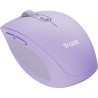 Trust mouse inalambrico recargable color lila silencioso - 25384