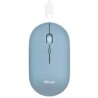 Trust  mouse recargable inalambrico silencioso color azul - 24126