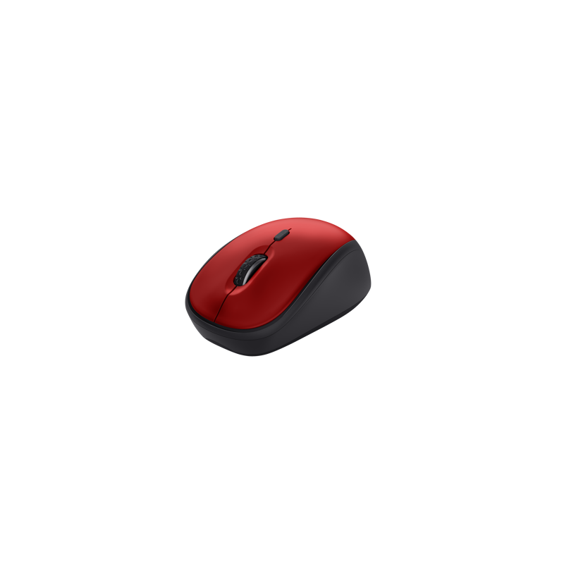 Trust mouse inalambrico eco color rojo- 24550
