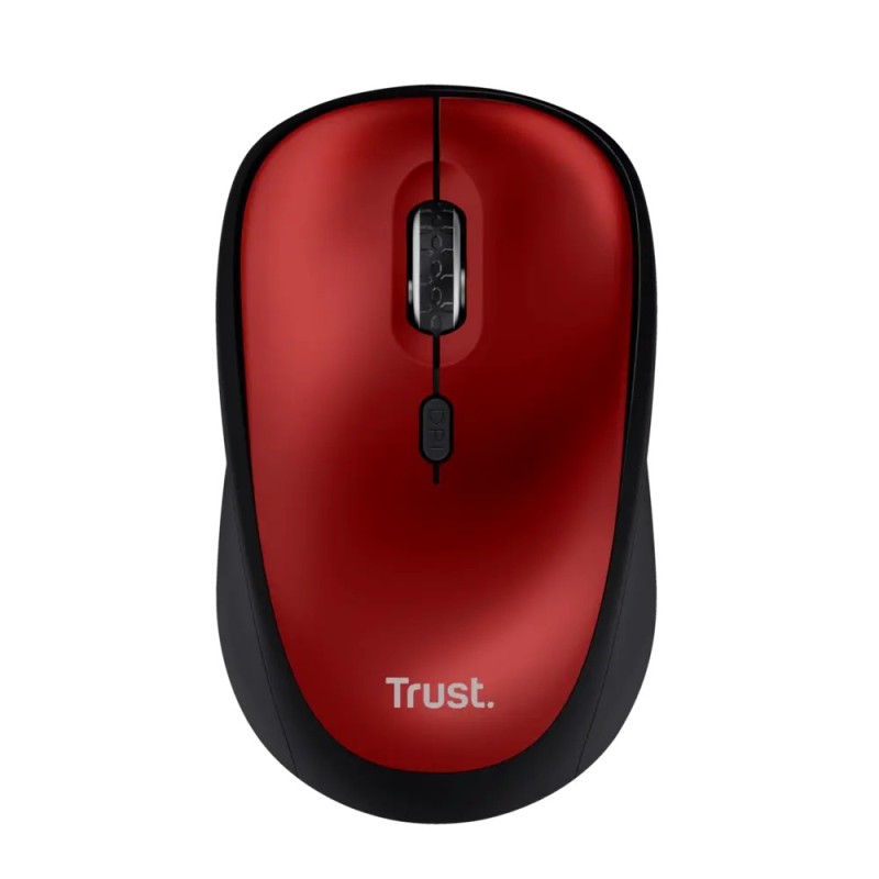 Trust mouse inalambrico eco color rojo- 24550