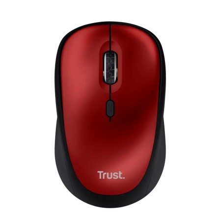 Trust mouse inalambrico eco color rojo- 24550