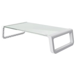 Trust monta soporte para monitor de cristal templado blanco - 25351