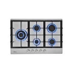 Midea estufa empotrable a gas 30" color silver MTGB30TL3402GS