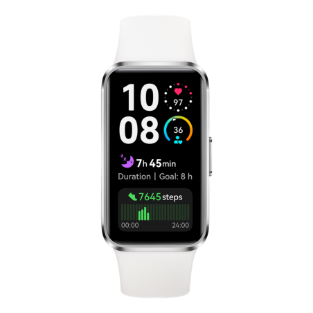 Huawei Band 10 cuerpo metálico blanco 55020EKX