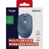 Trust mouse inalambrico recargable color azul silencioso - 24934