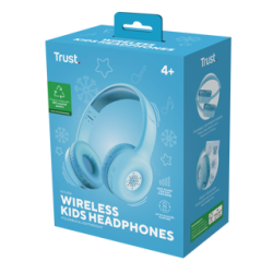 Trust audifonos infantil wireless color azul personalizable - 25275