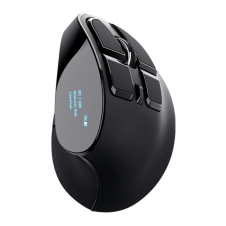 Trust mouse ergonomico inalambrico recargable color negro - 23731