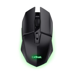 Trust mouse gaming inalambrico GXT 110 Felox recargable con iluminación LED multicolor negro - 25037