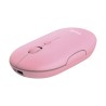 Trust  mouse recargable inalambrico silencioso color rosa con - 24125