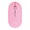 Trust  mouse recargable inalambrico silencioso color rosa con - 24125