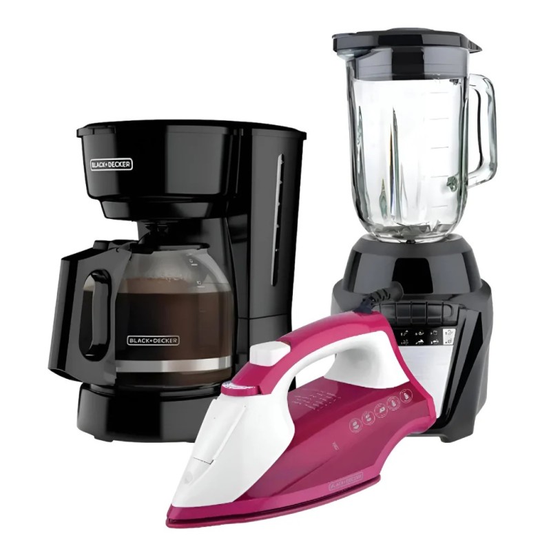 Black + Decker combo plancha+cafetera+licuadora - CBBD1746