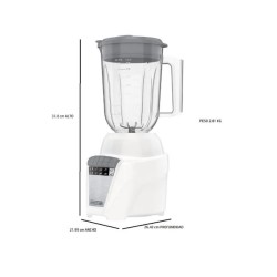 Black + Decker licuadora 1.25 lt color blanca - BL0876-3WDLA