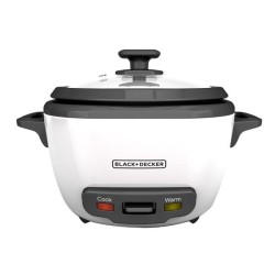 Black + Decker olla arrocera 14 tz cocidas blanca RC514