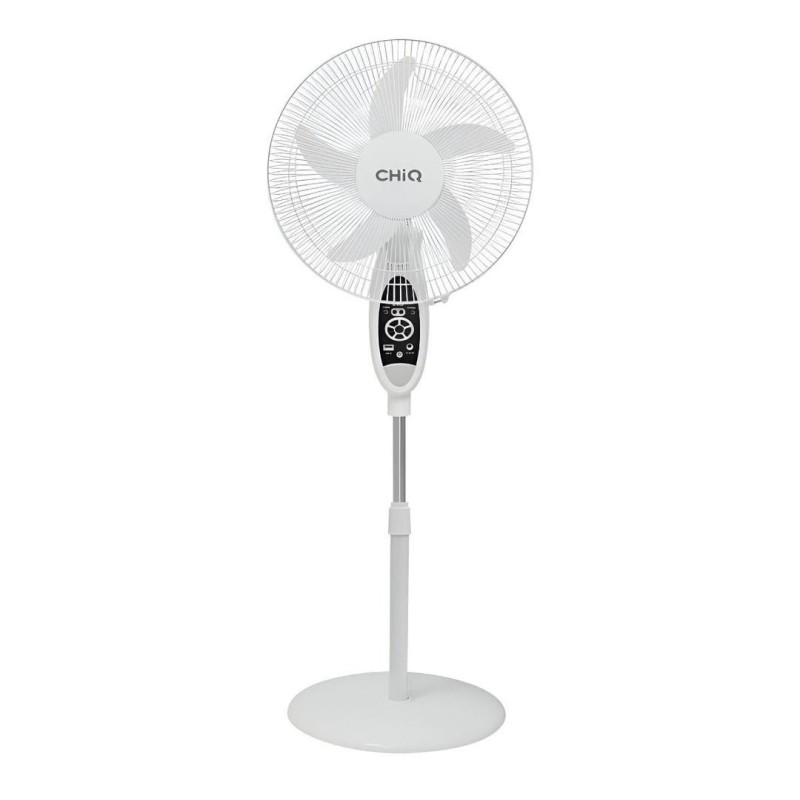 CHIQ Ventilador Pie Recargable 16" 9 vel temporizador puerto USB Luz Led - CQVF16RN0IT1W