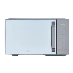 Midea microondas 1.1pc puerta acabado espejo gabinete gris con grill MMDXG11S2MG