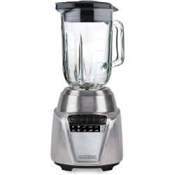 Black + Decker Licuadora Acero Inoxidable 700 Watts, 8 Veloc. Jarra vidrio 1.25L BL0876-2SDLA