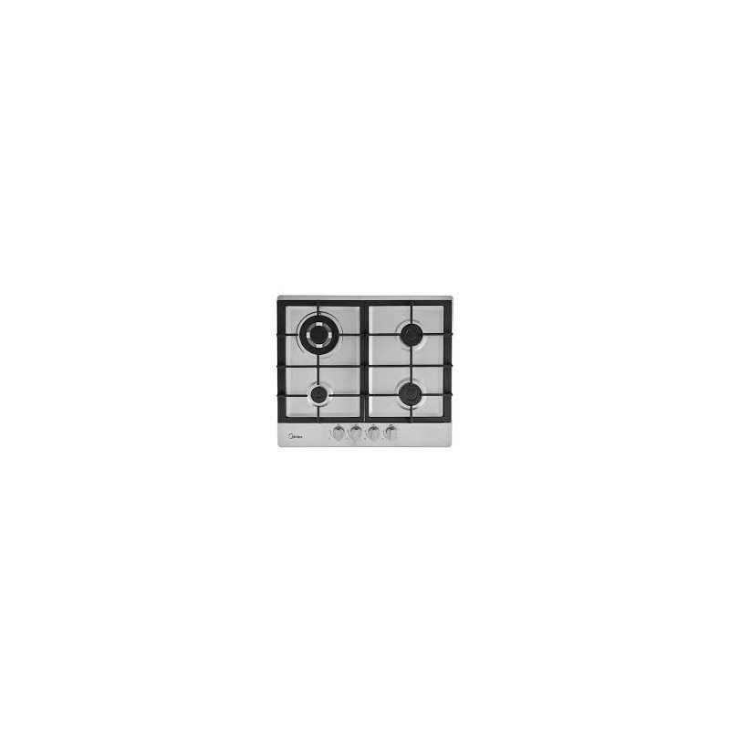 Midea estufa empotrable a gas 24" color silver MTGB24R3402GS