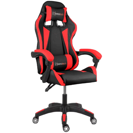 Nenotech silla gaming max negro/rojo 220LB,90-135G,GL2 -A62535