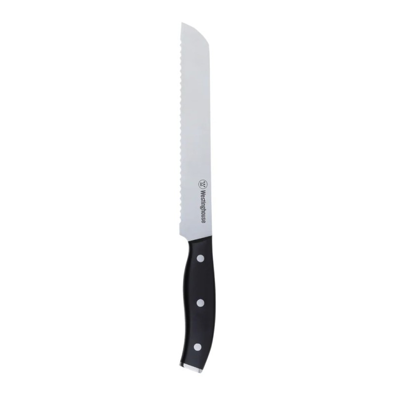 Westinghouse cuchillo para el pan   8""/20cm espiga completa mango suave con remaches triples - WCKTSC15211