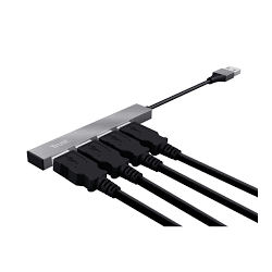 Trust adaptador 4-puertos mini hub USB - 23786