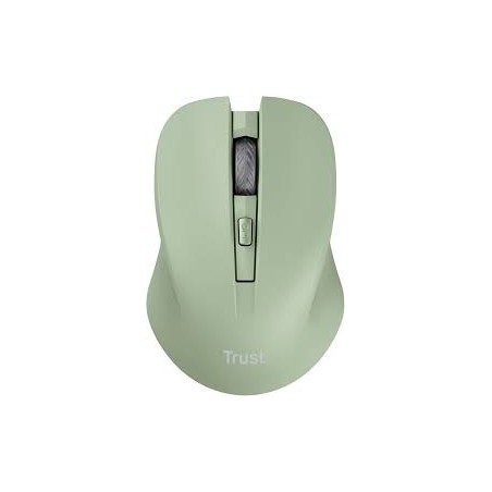 Trust mouse inalambrico eco  color verde claro silencioso - 25042