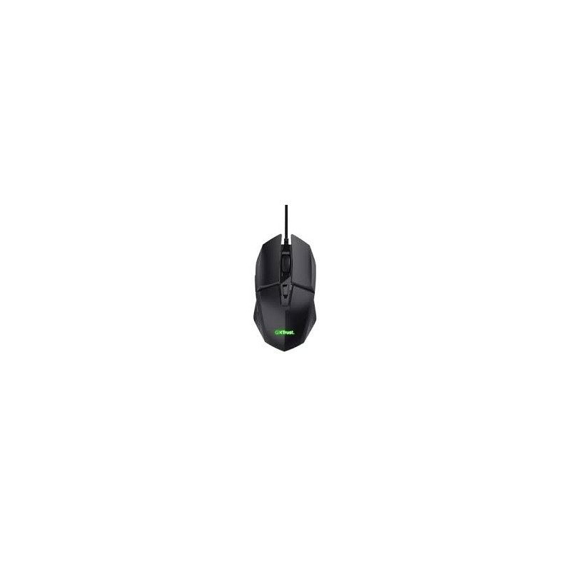 Trust mouse alambrico gamer color negro iluminado - 25036