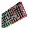 Trust teclado gamer color negro iluminado en español - 23823