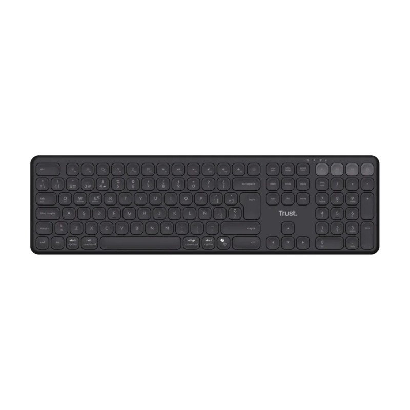 Trust Vaiya teclado inalambrico multidispositivo negro - 25635