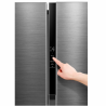 Midea refrigerador 16 pc color acero side by side inverter MDRS619FGM46